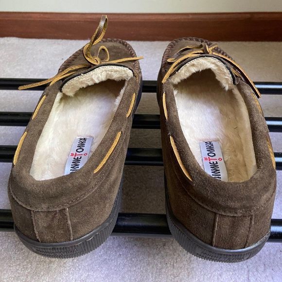 MINNETONKA Men Suede Moccasin - NEW - NWOB - Picture 5 of 8
